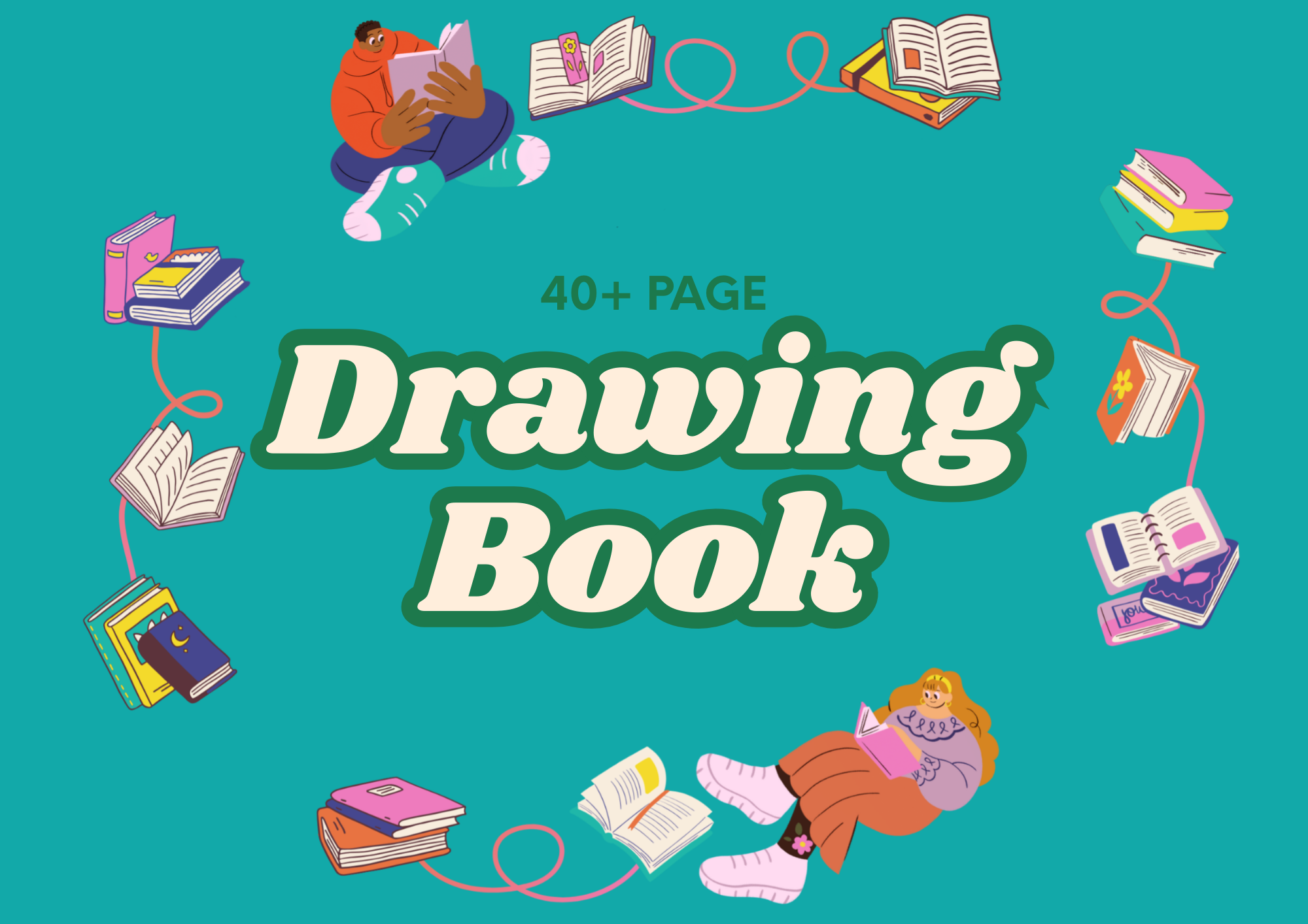 40+ Page Coloring Book